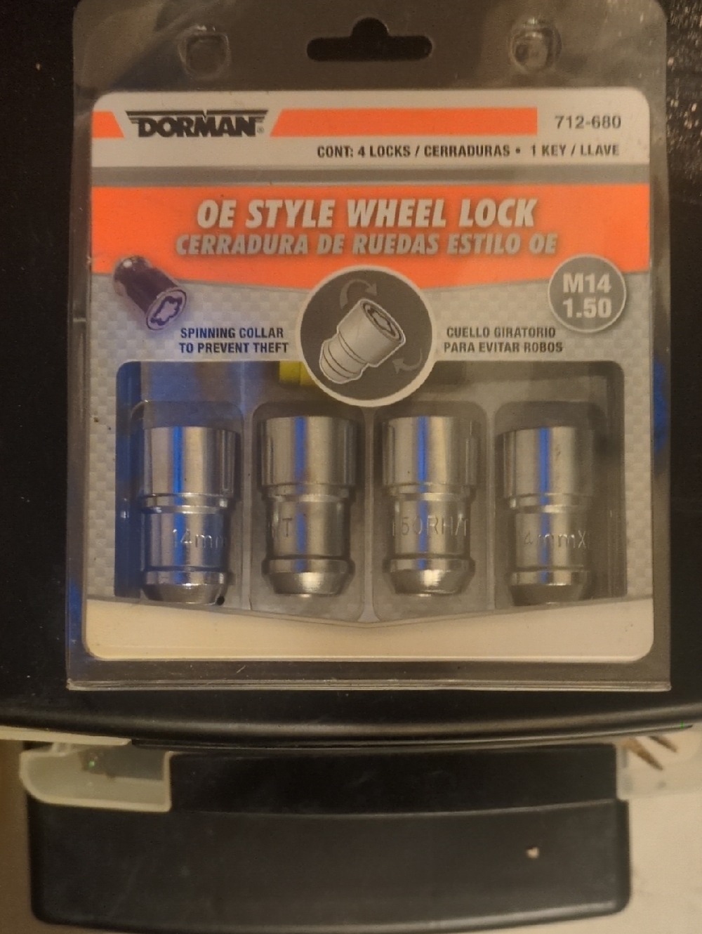Dorman OE Style Wheel Lock Set - Chrome Silver